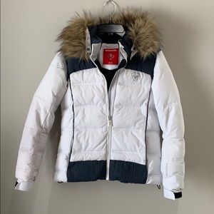 Rosignol White Winter Puffer Coat Girls